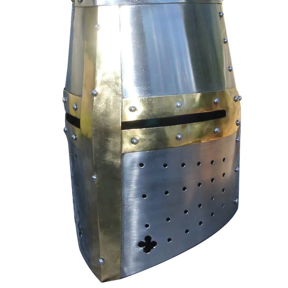 Nautical Replica Hub Grande Elmo Cavalieri Templari Halloween Casco Medievale Unisex Adulto