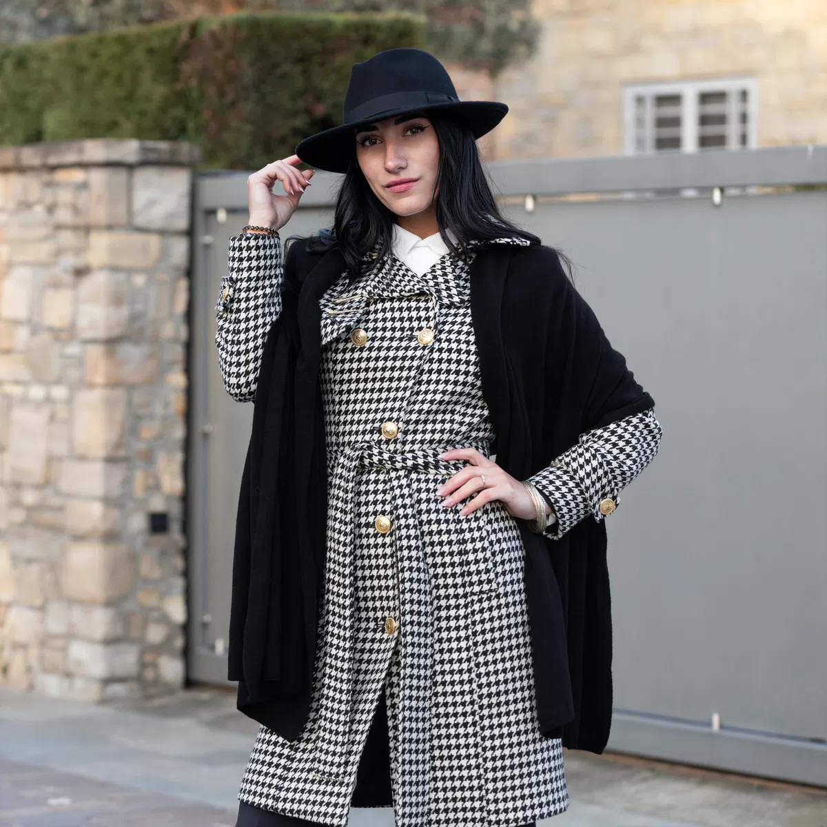 Stola Donna Cashmere Invernale Made in Italy, Scialle Elegante in Lana e Cachemire, Maxi Sciarpa, Coprispalle Cerimonia