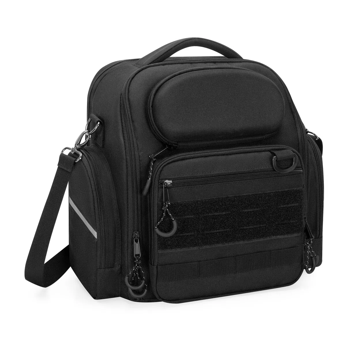 Damero Borsa per Cuffie Aeronautiche, Custodia Cuffie per Pilot di Grande Capacità per Auricolare Aeronautico, Ginocchia Pilota e Altro Ancora, Nero (Solo Borsa)