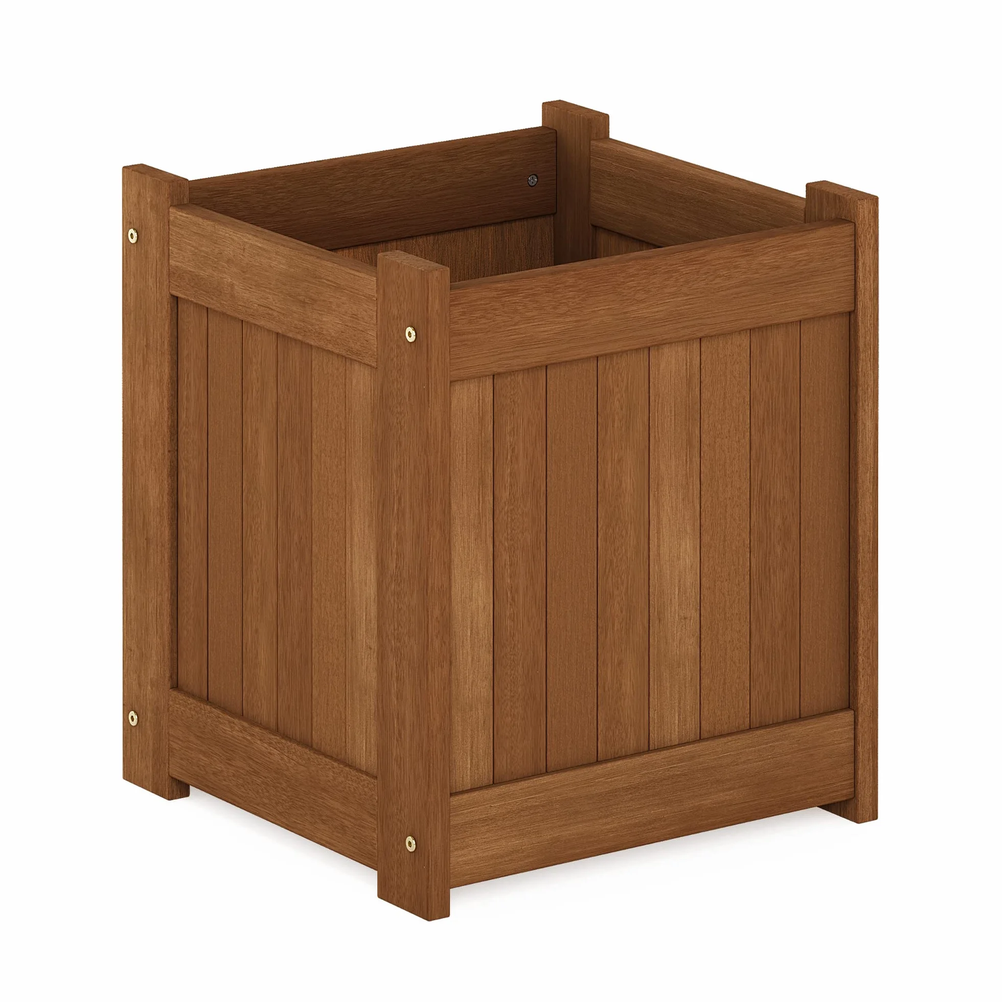 Furinno Tioman Fioriera, in Legno, 44.96 x 39.12 x 39.12 cm, Naturale
