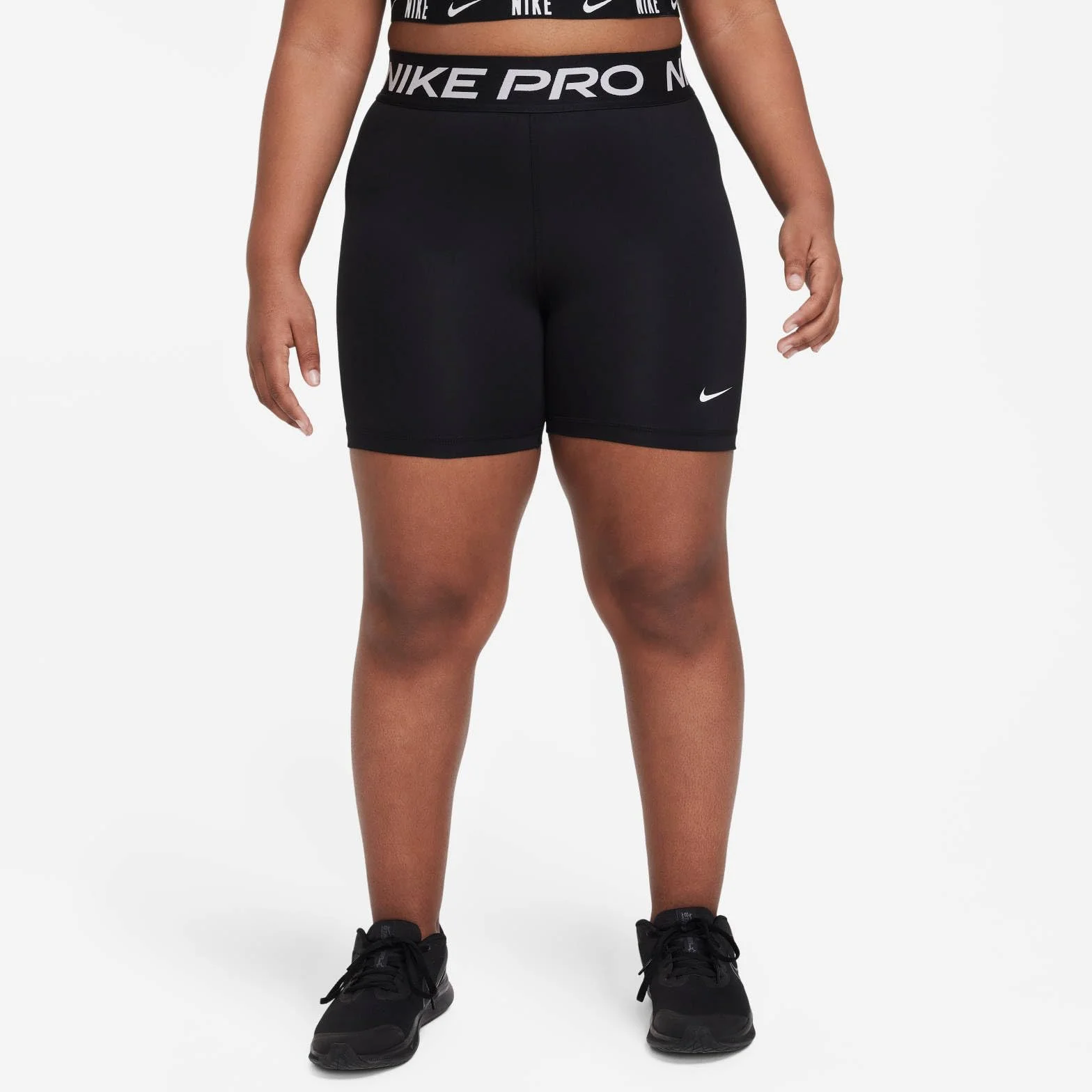 Nike PRO Big Kids Dri-Fit 12,7 cm Shorts Erweiterte Größe