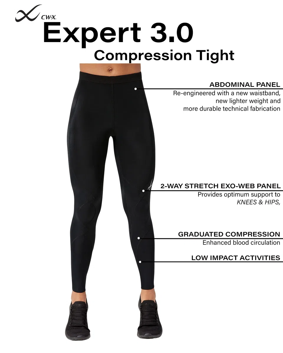 CWX - Expert 3.0 - Supporto per Articolazioni A Compressione, Pantaloni Sportivi Donna