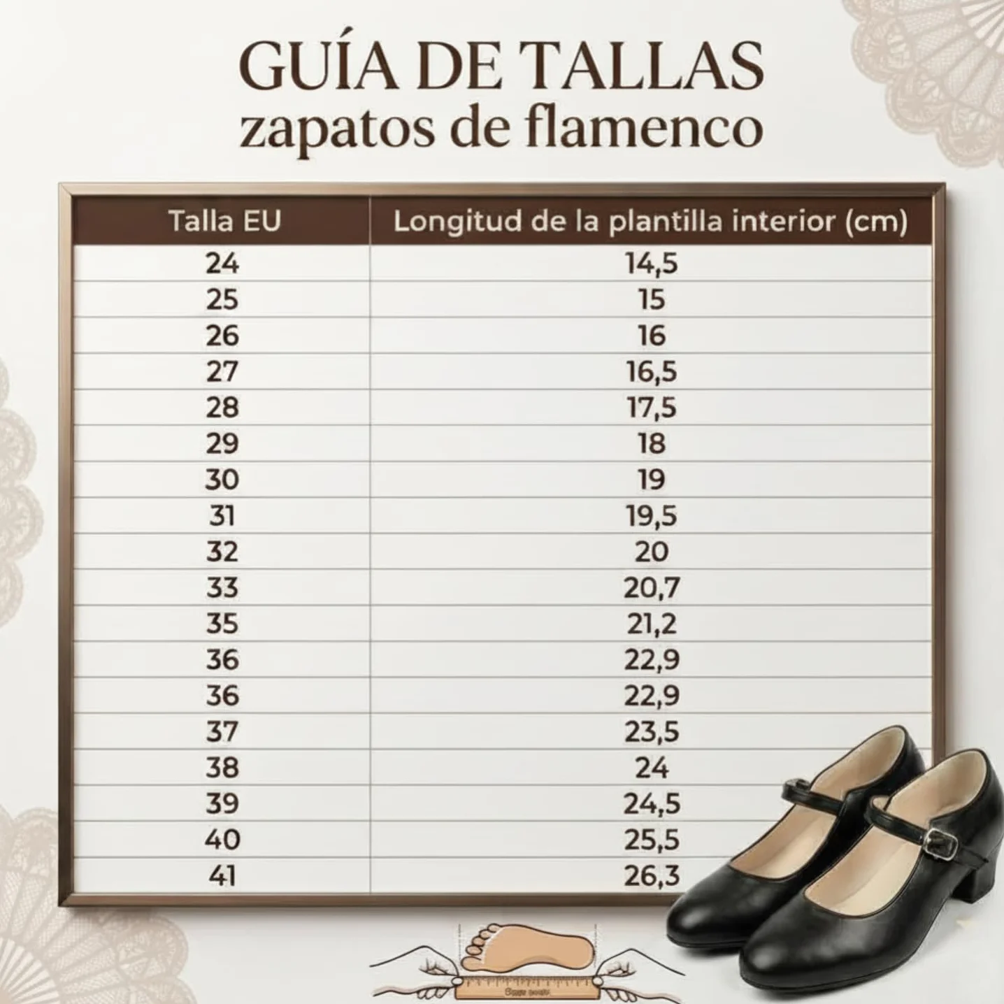 Tacchi Fenicottero iniziazione per ragazza e donna, chiusura con fibbia, scarpe flamenca, sivigliane, danza spagnola, taglie 24 a 41