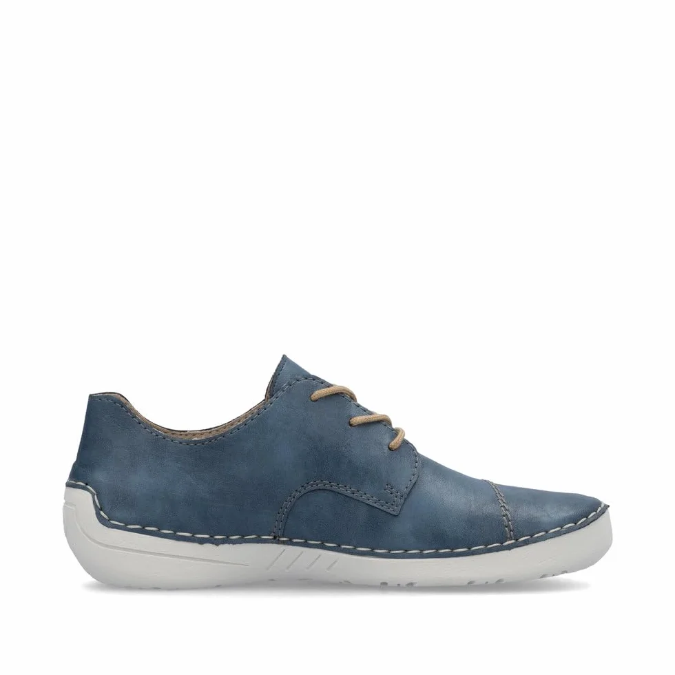 Rieker Donna Scarpe Stringate 52528, Signora Scarpe comode,Soletta Removibile