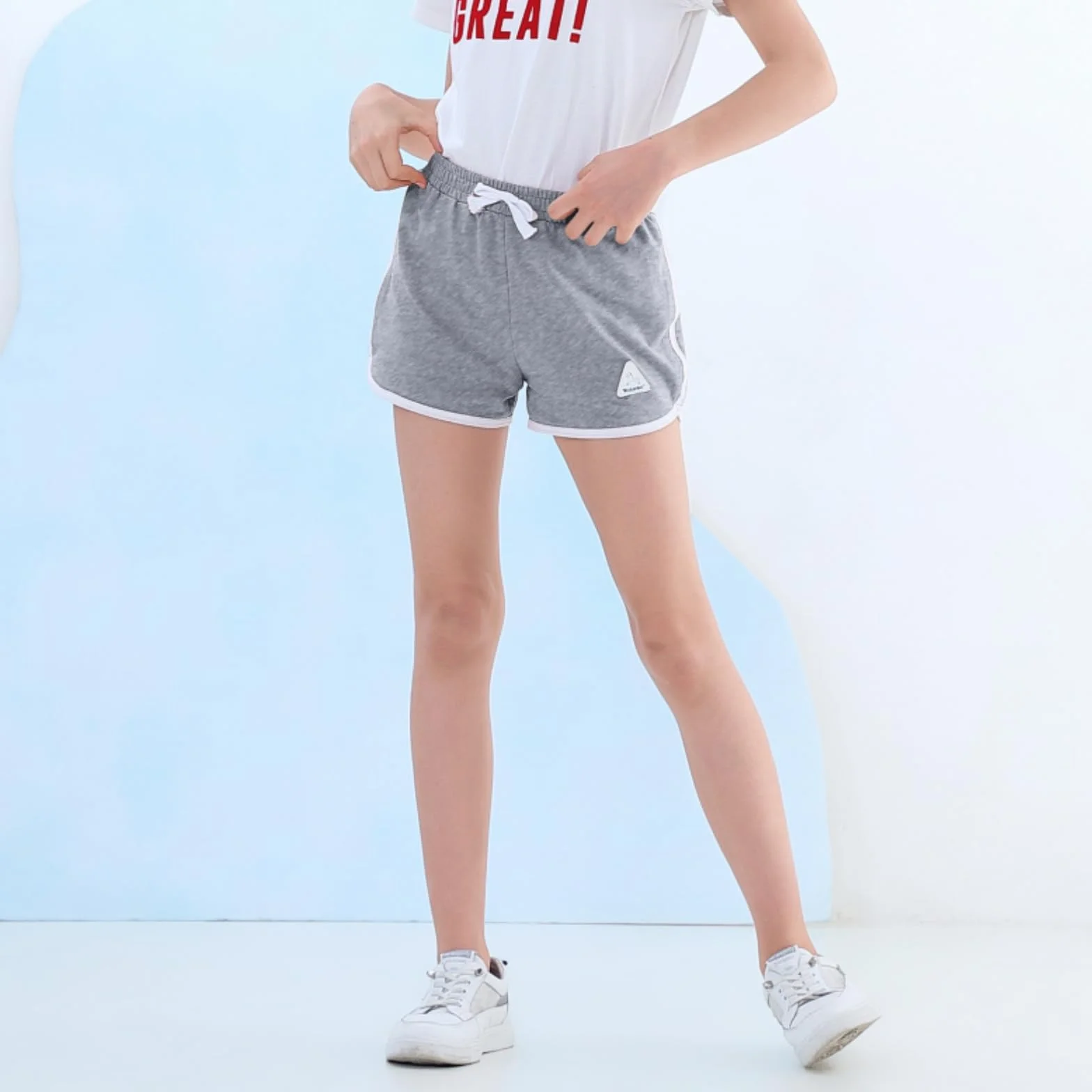 Pantaloncini da Ginnastica per Ragazze, Sportivi Estivi con Coulisse per Bambini