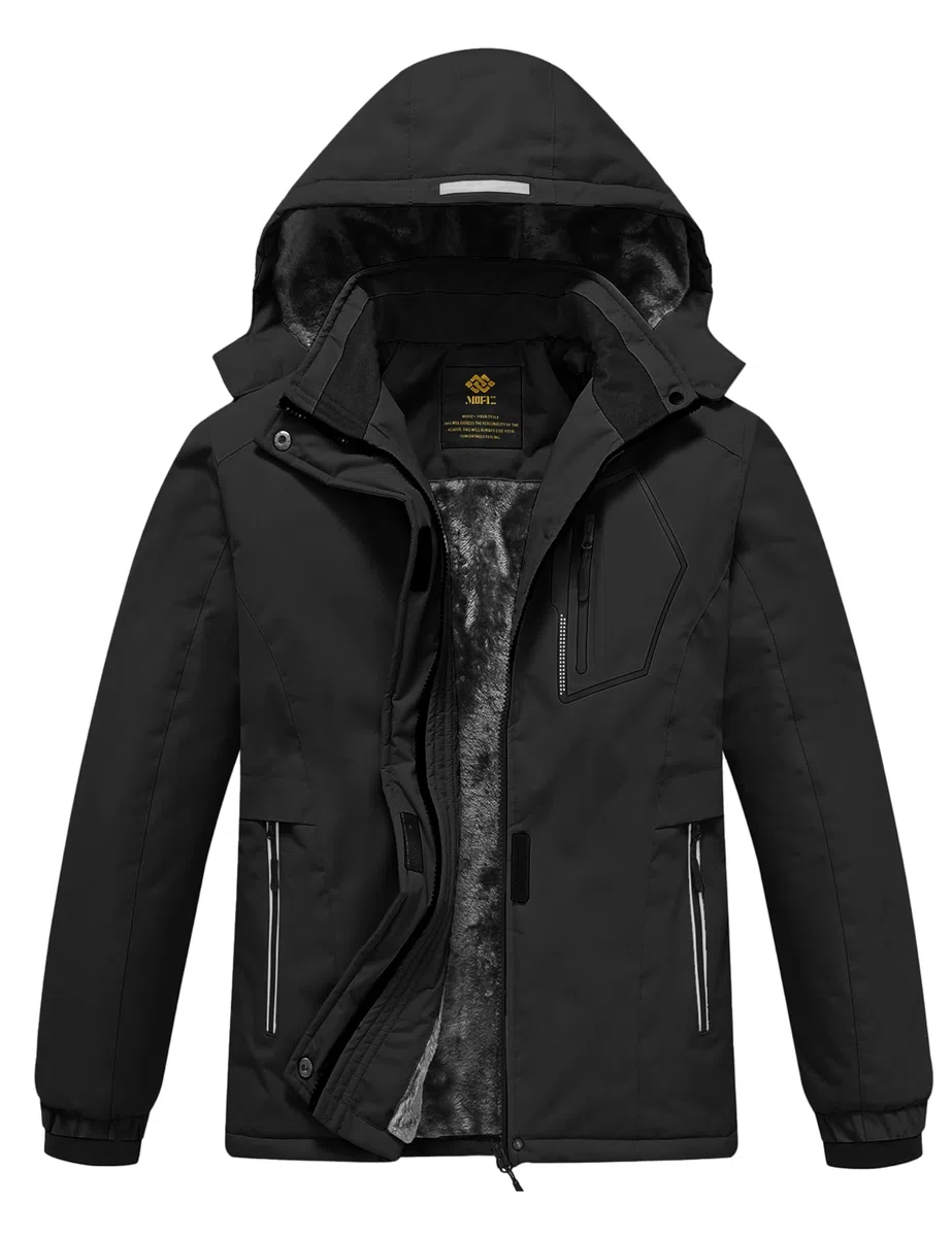 MoFiz Giacca Invernale Bambina Giacca sci Bambina Piumino Impermeabile Pile Antivento Giacche Ragazze Giacca In Softshell Con Cappuccio