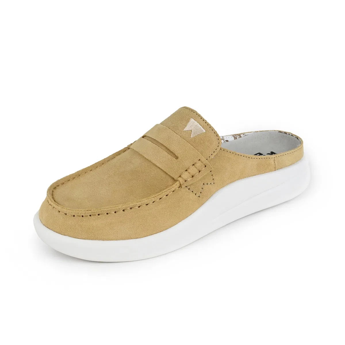 Kickback Frenchy Womens Penny Mule - Mocassino Slip On da Donna Slider - Scarpa in Pelle Scamosciata Leggera - Comfort Plantare in Schiuma Foderato in Pelle - Scarpe estive Casual