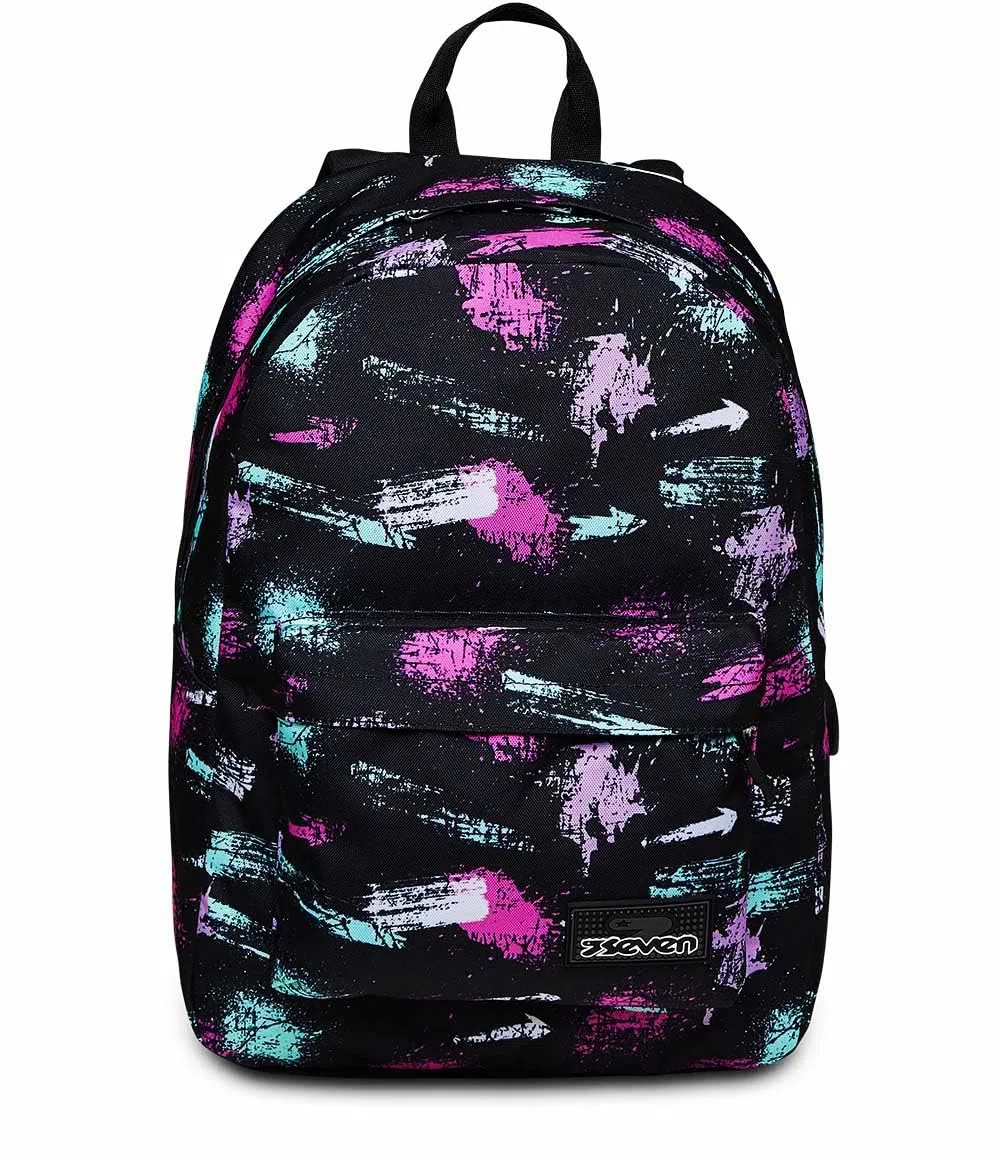 Seven Zaino Ischoolpack, Zaino Americano con Power Bank Integrato e Tasca Porta Tablet, Scuola, Bambini e Ragazzi
