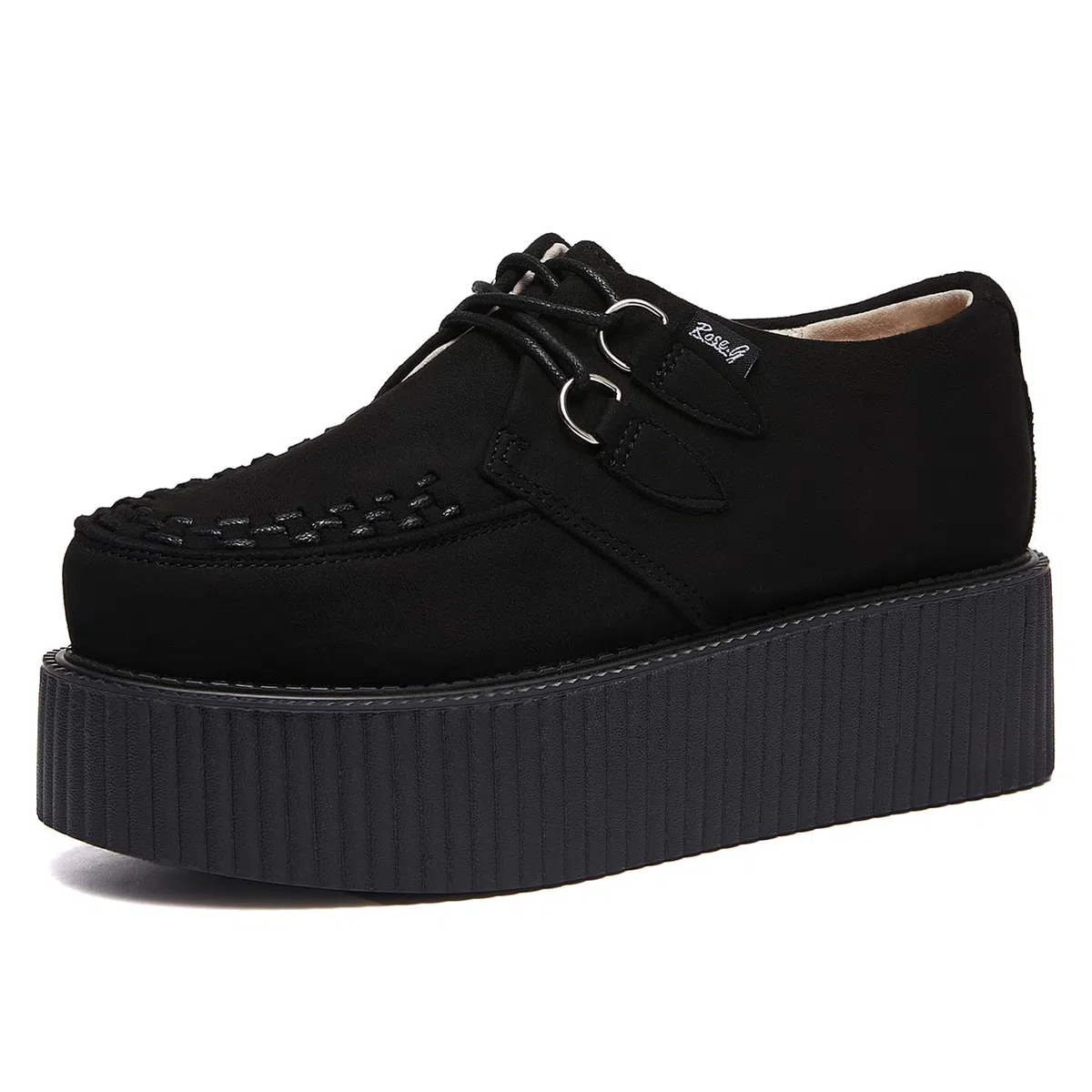 RoseG Scarpe Stringate da Donna Piattaforma Gote Punk Creepers