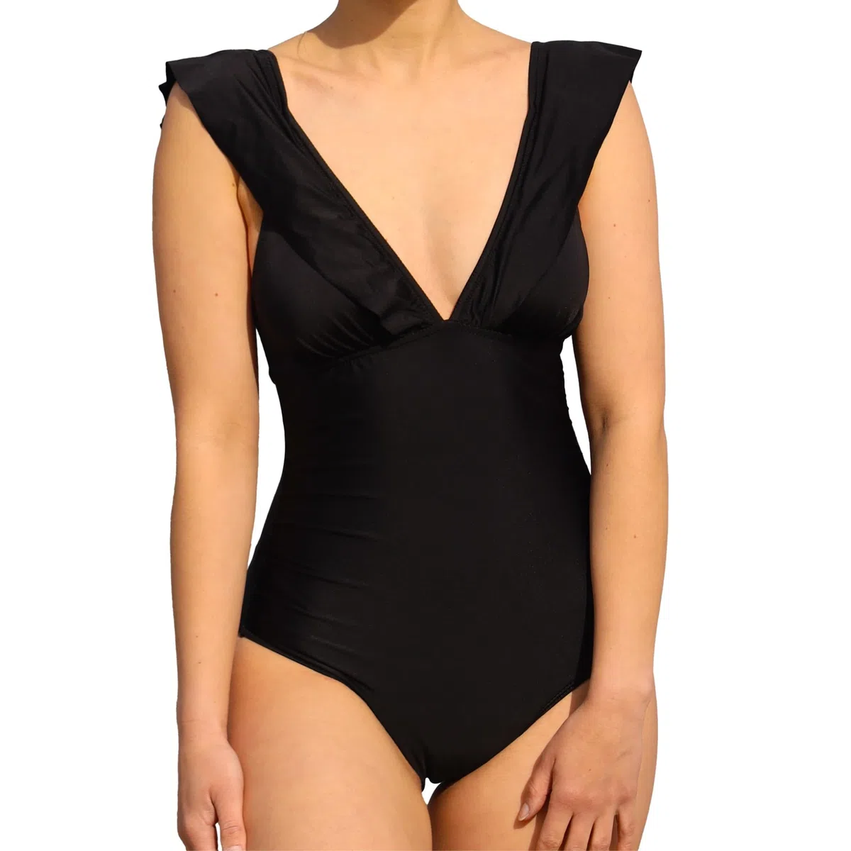 MYLILY Costume da Bagno mestruale con Volant | Costume da Bagno mestruale per Il Nuoto | Costume Intero Donna Terme | Costume da Bagno a Prova di mestruazioni