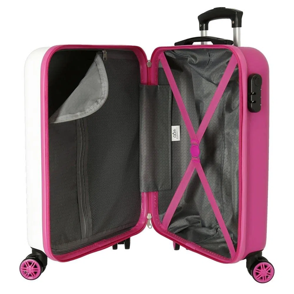MOVOM Be Happy, Trolley Rigido Cabina 55m Bambine E Ragazze, Multicolore, Media