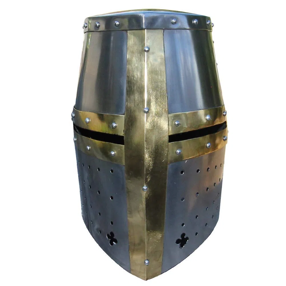 Nautical Replica Hub Grande Elmo Cavalieri Templari Halloween Casco Medievale Unisex Adulto