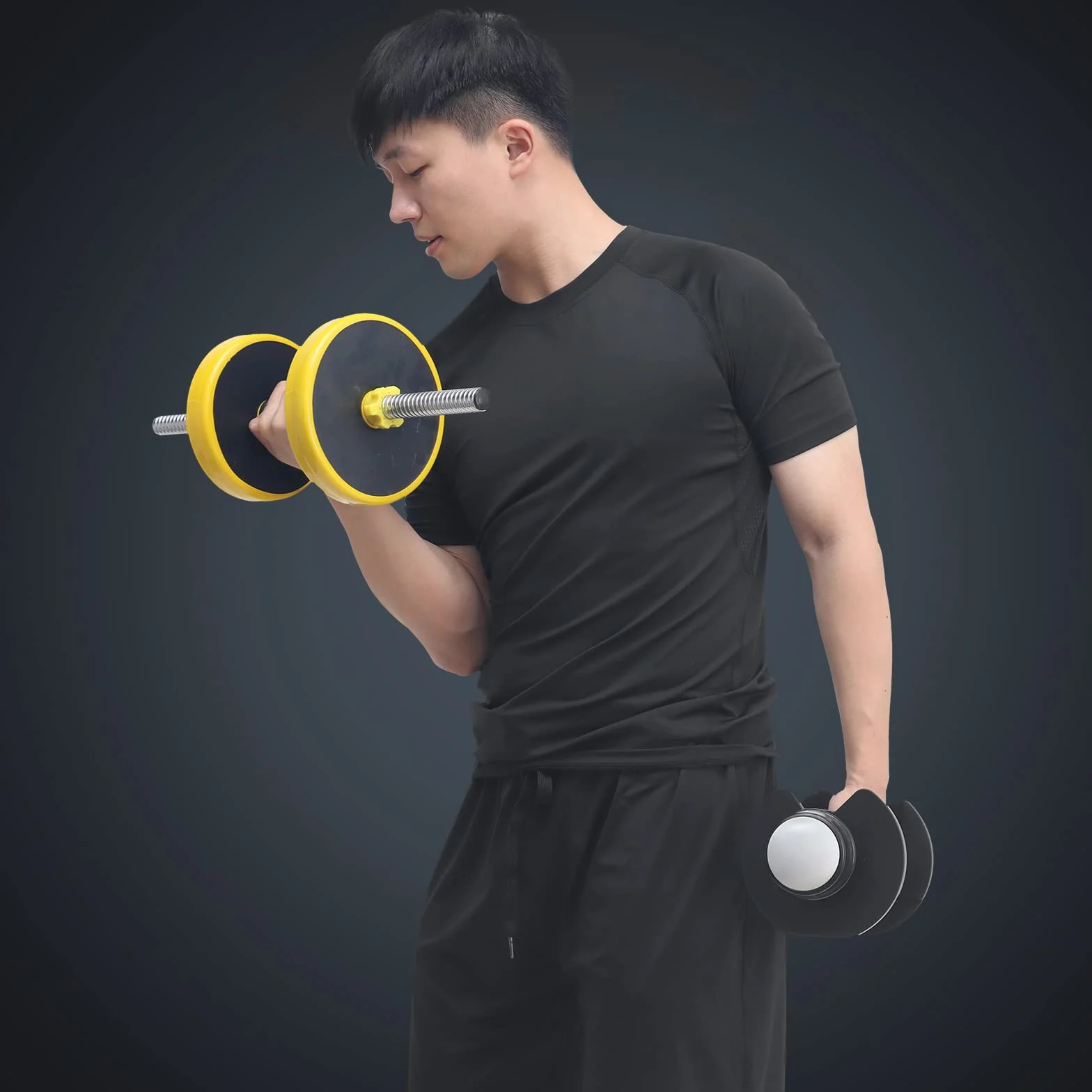 JULY'S SONG 5 Pezzi Fitness Palestra Completi Sportivi Uomo Abbigliamento Sportivo Allenamento Compressione Camicia Pantaloncini Leggings Set