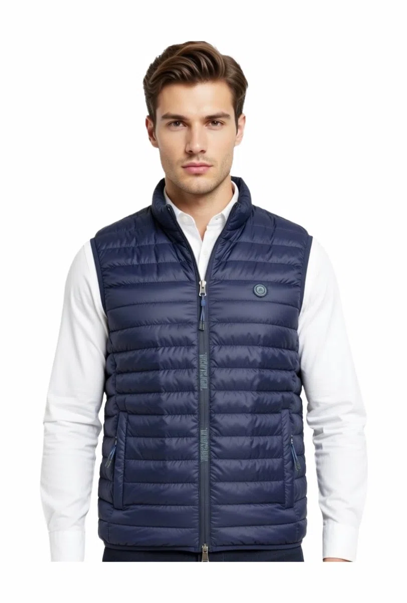 GIUBBOTTO SMANICATO UOMO ESTIVO 60 GRAMMI LEGGERO - PIUMINO UOMO SMANICATO - GILET PRIMAVERILE SPORTIVO