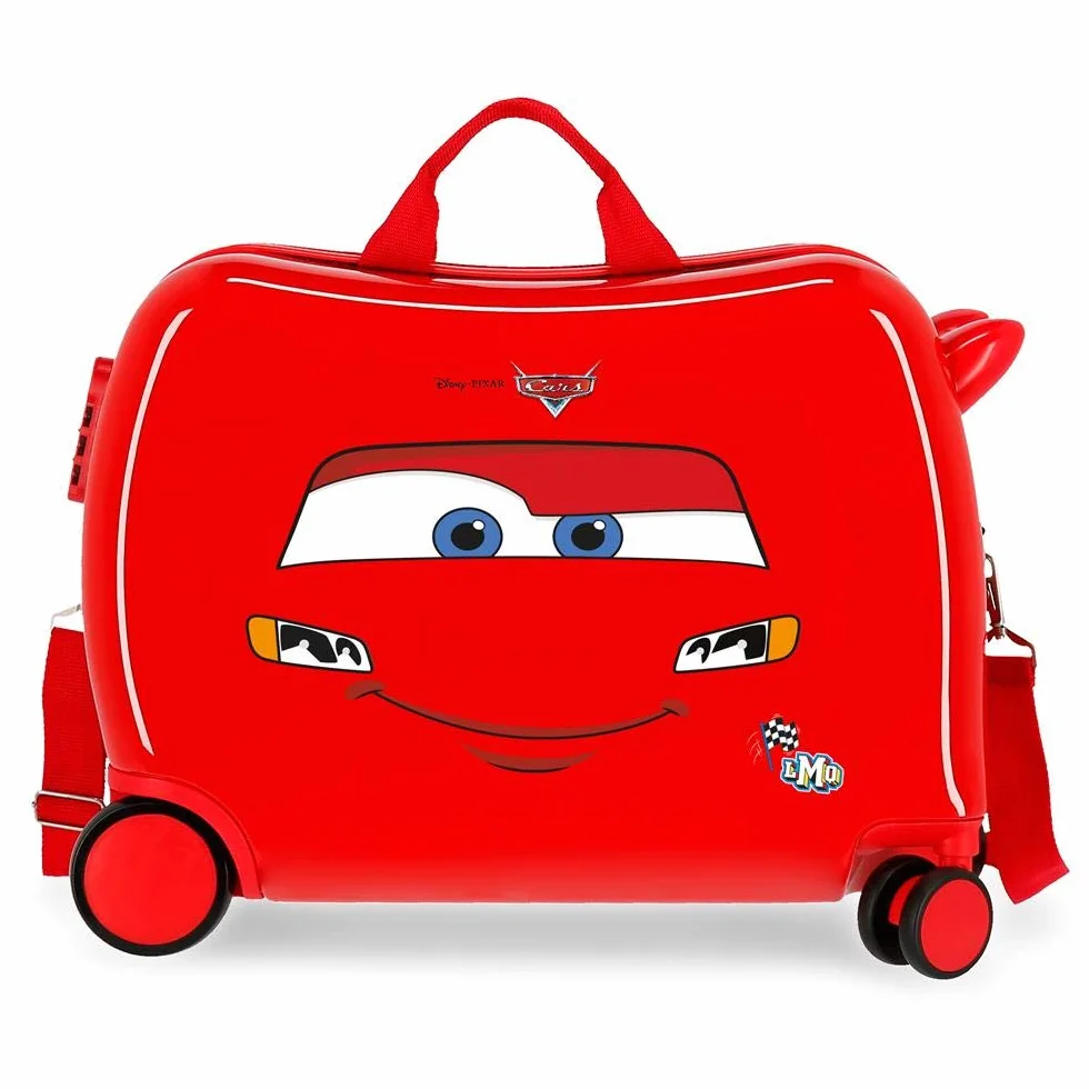 Disney Cars Lightning Mcqueen - Valigia per bambini, colore: rosso, 50 x 38 x 20 cm, rigida ABS, chiusura a combinazione laterale, 34 l, 3 kg, 4 ruote, bagaglio a mano