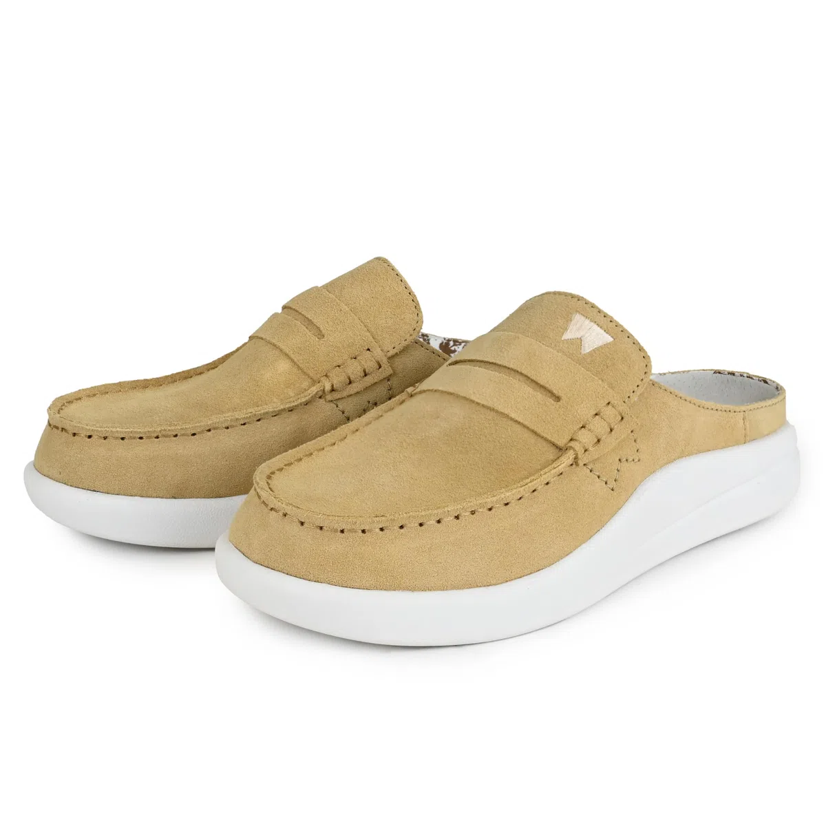 Kickback Frenchy Womens Penny Mule - Mocassino Slip On da Donna Slider - Scarpa in Pelle Scamosciata Leggera - Comfort Plantare in Schiuma Foderato in Pelle - Scarpe estive Casual