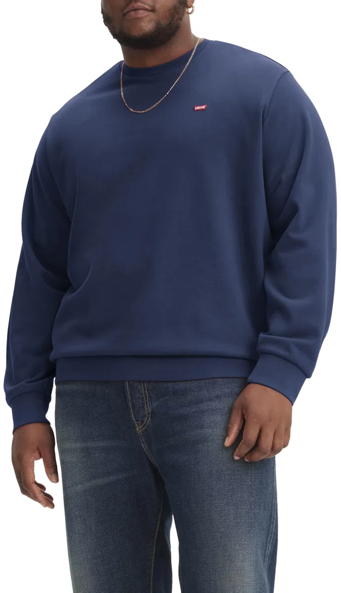 Levi's Big & Tall Original Housemark Crew Felpa Uomo