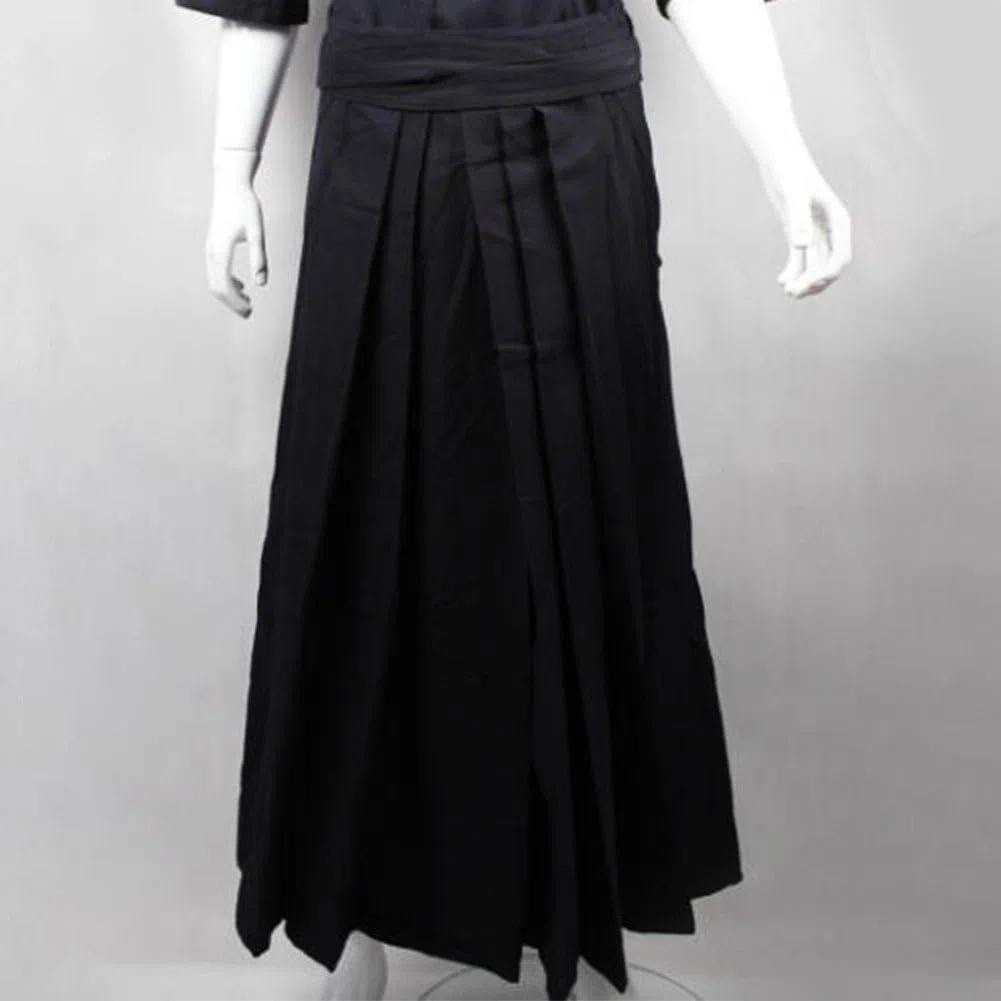 Pantaloni Hakama Kendo 1 Pezzo, Abbigliamento Sportivo per Arti Marziali Tradizionali Giapponesi, Uniforme Hakama Aikido Hapkido per Uomo E