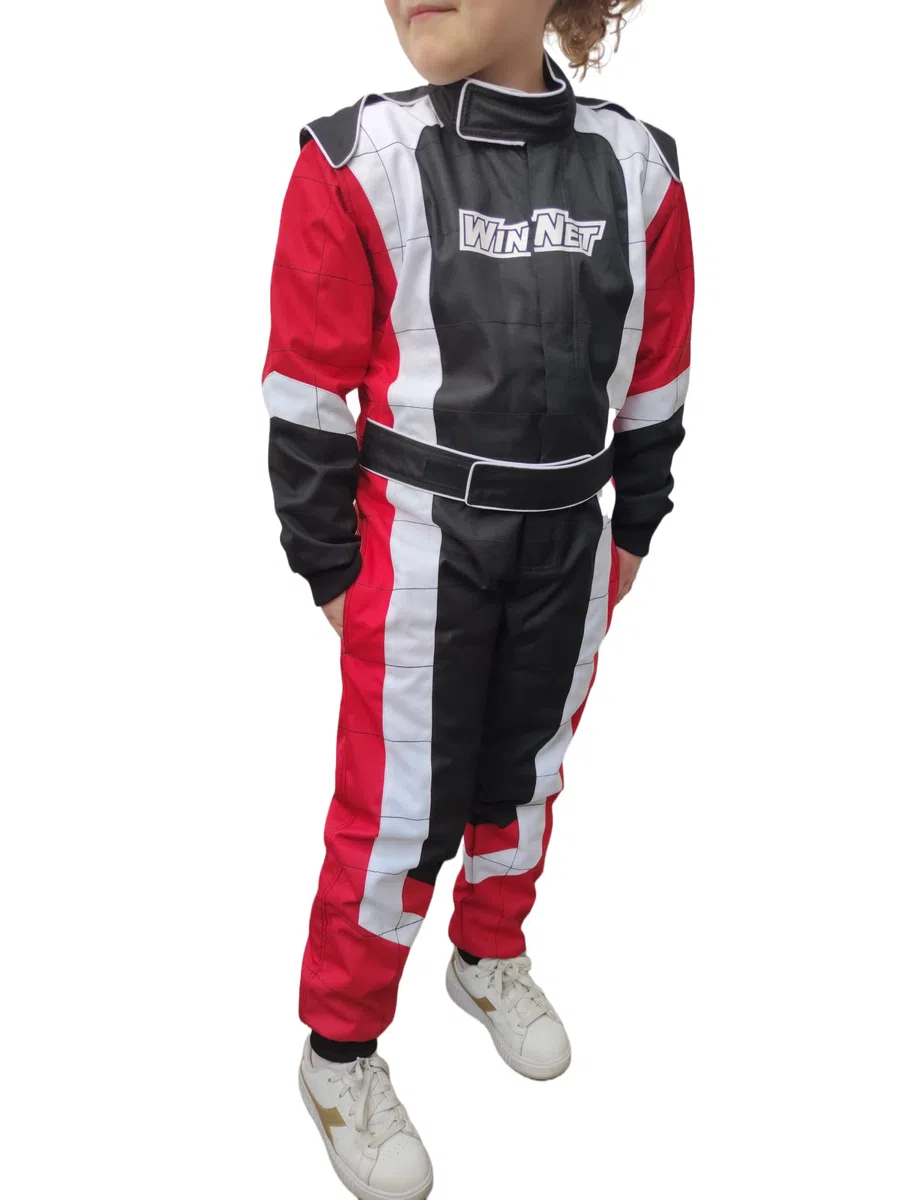 WinNet Tuta Go Kart per bambino mini motocross bmx quad off road per bambino o bambina karting