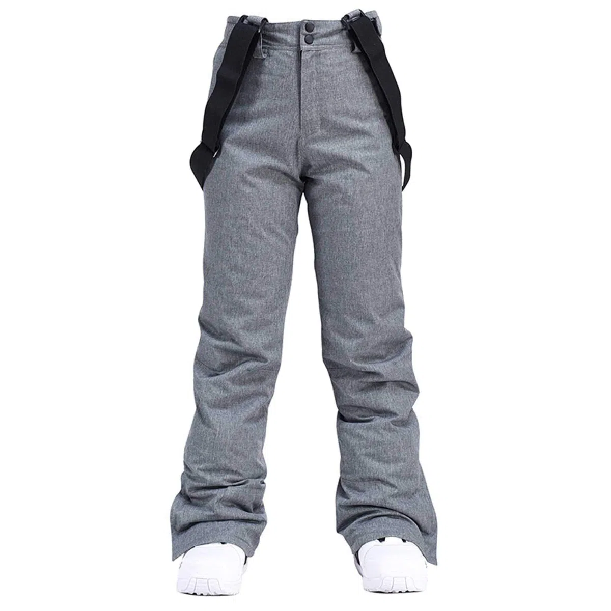 IQYU Pantaloni da sci da donna con bretelle – Pantaloni da neve da donna, impermeabili, caldi, invernali, termici, per attività all'aria aperta, da uomo, caldi, in softshell, antivento, da snowboard,