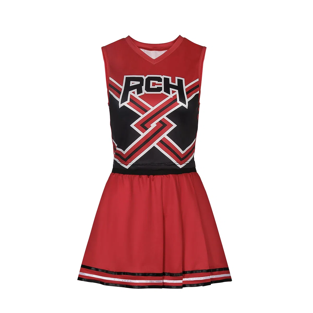Bring It On Costume da cheerleader da donna RCH Top Gonna Ragazza Cheerleader Uniforme Ragazze United Cos Outfits