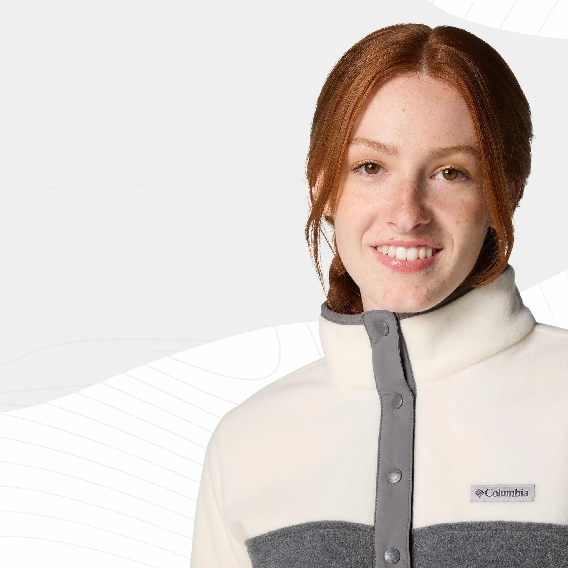 Columbia Benton Springs 1/2 Snap Pull Over II Felpa in Pile Donna
