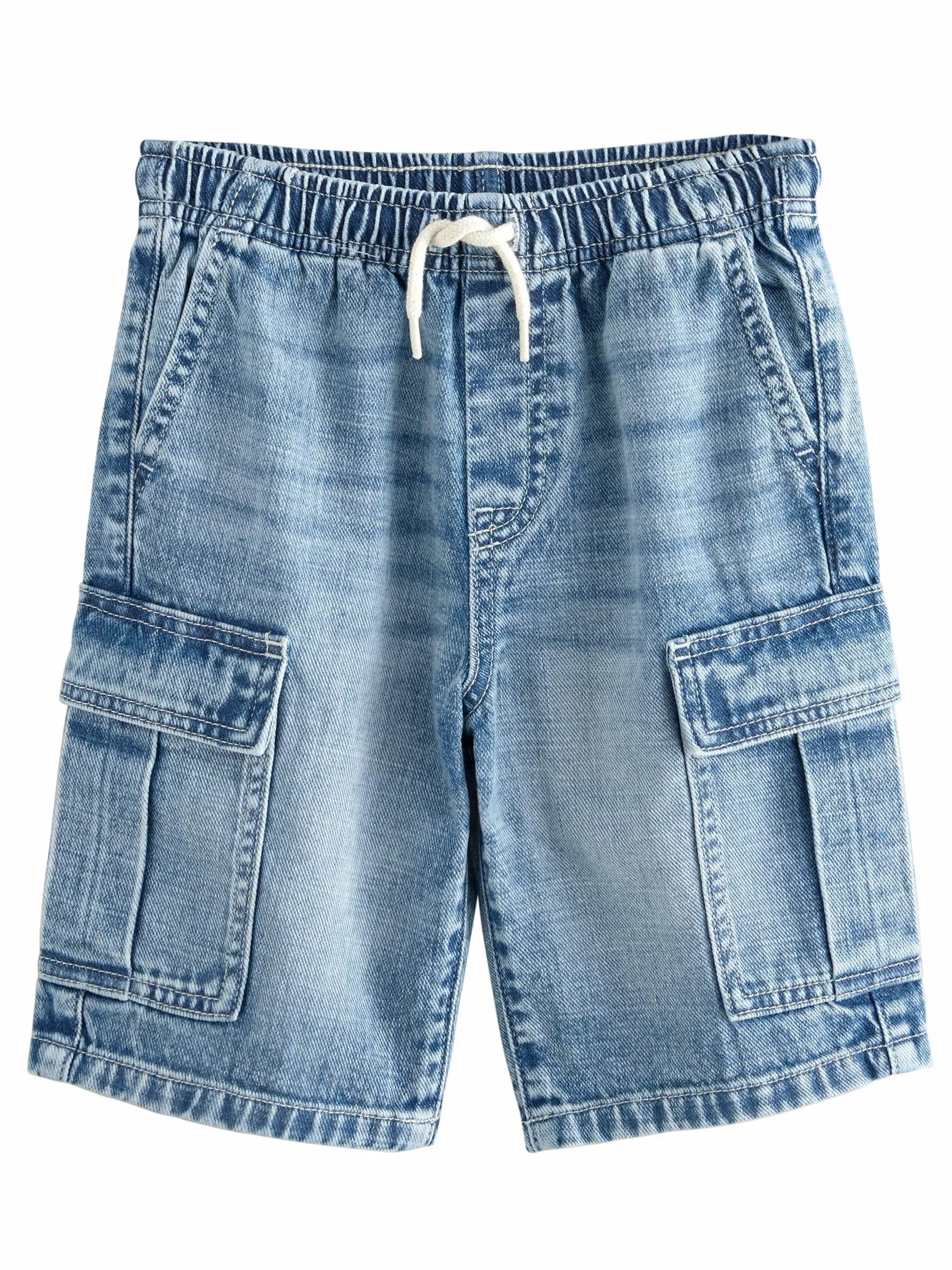 NEXT Ragazzo Confezione da 2 Shorts Cargo in Denim 100% Cotone