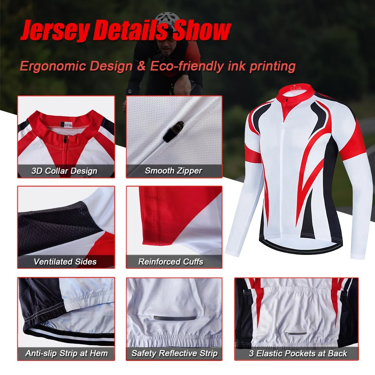 Completo Ciclismo Donna Abbigliamento Bici MTB,Maglia Ciclista Maglietta Ciclo Maniche Lunghe Giacca e Salopette Pantaloni con 19D Gel Imbottiti,Completi Tuta da Bicicletta Jerseys Rapida Traspirante