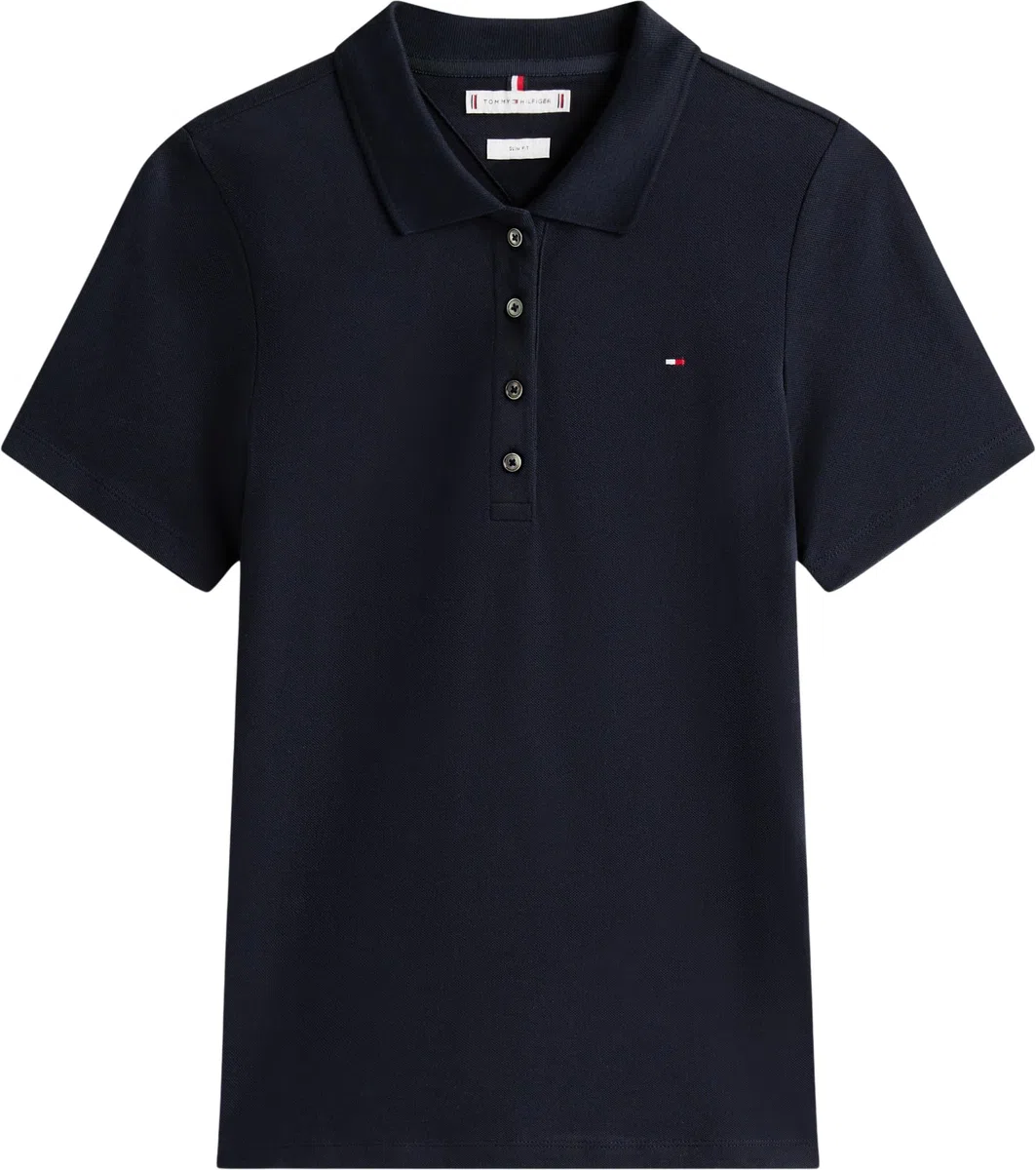 Tommy Hilfiger Donna Maglietta Polo Maniche Corte 1985 Polo Slim Fit