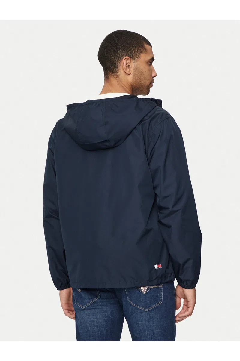 Tommy Jeans Uomo Giacca a Vento Chicago con Cappuccio