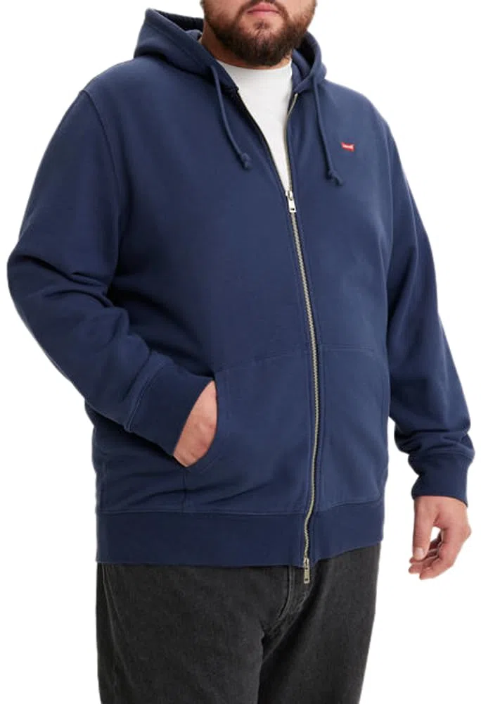 Levi's Big & Tall Original Housemark Zip Up Felpa Originale Uomo (Pacco da 1)