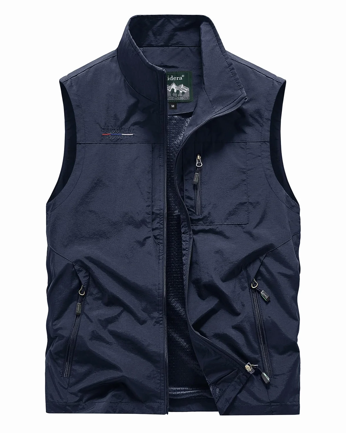Uomo Gilet Leggero Multitasche Smanicato Caccia e Pesca Trekking Gilet Sport Pesca Giubbino da Lavoro Fotografi Giacche Sportivo
