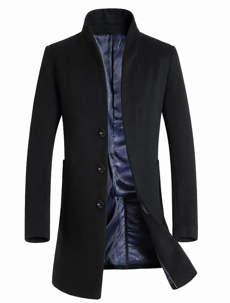 Vogstyle Uomo Sottile Caloroso Cappotto Invernale di Lana(XS-XL)