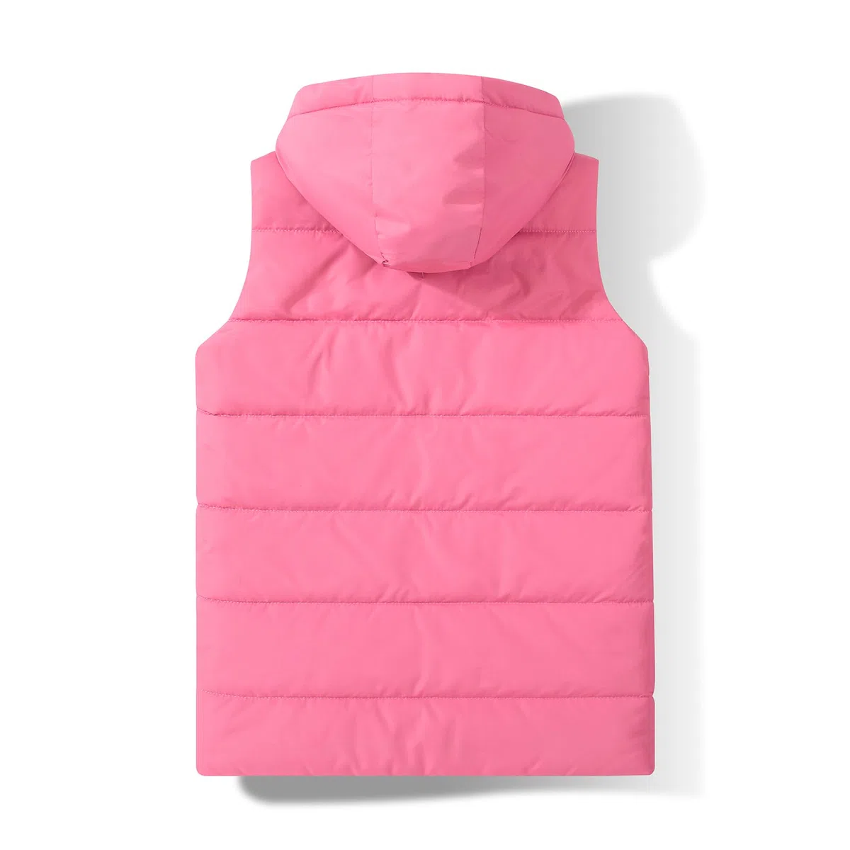 JOYSON Gilet imbottito per bambini, senza maniche, trapuntato, con cappuccio, età 5-14 anni