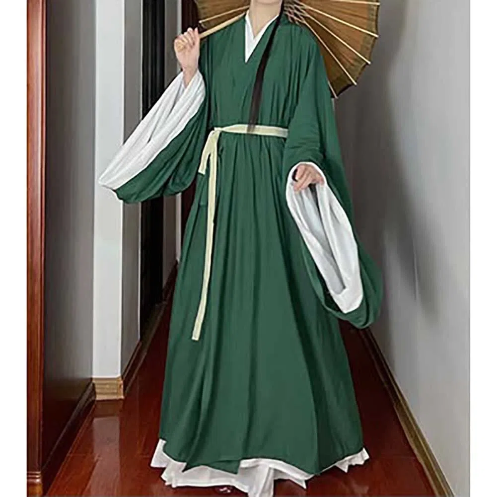 Costume da donna tradizionale cinese antica dinastia Han Hanfu con cintura per feste di Halloween abito lungo