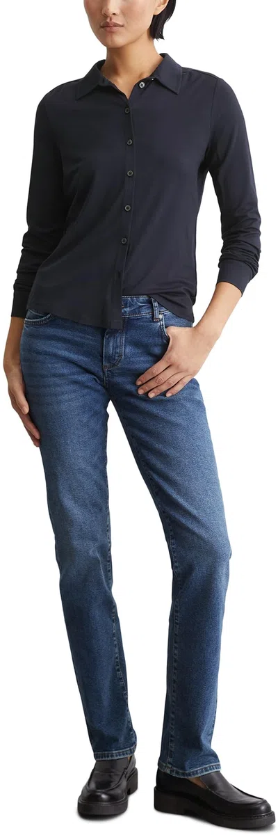 Marc OߴPolo Donna Camicia in Jersey parzialmente Elasticizzata Colletto a Punta