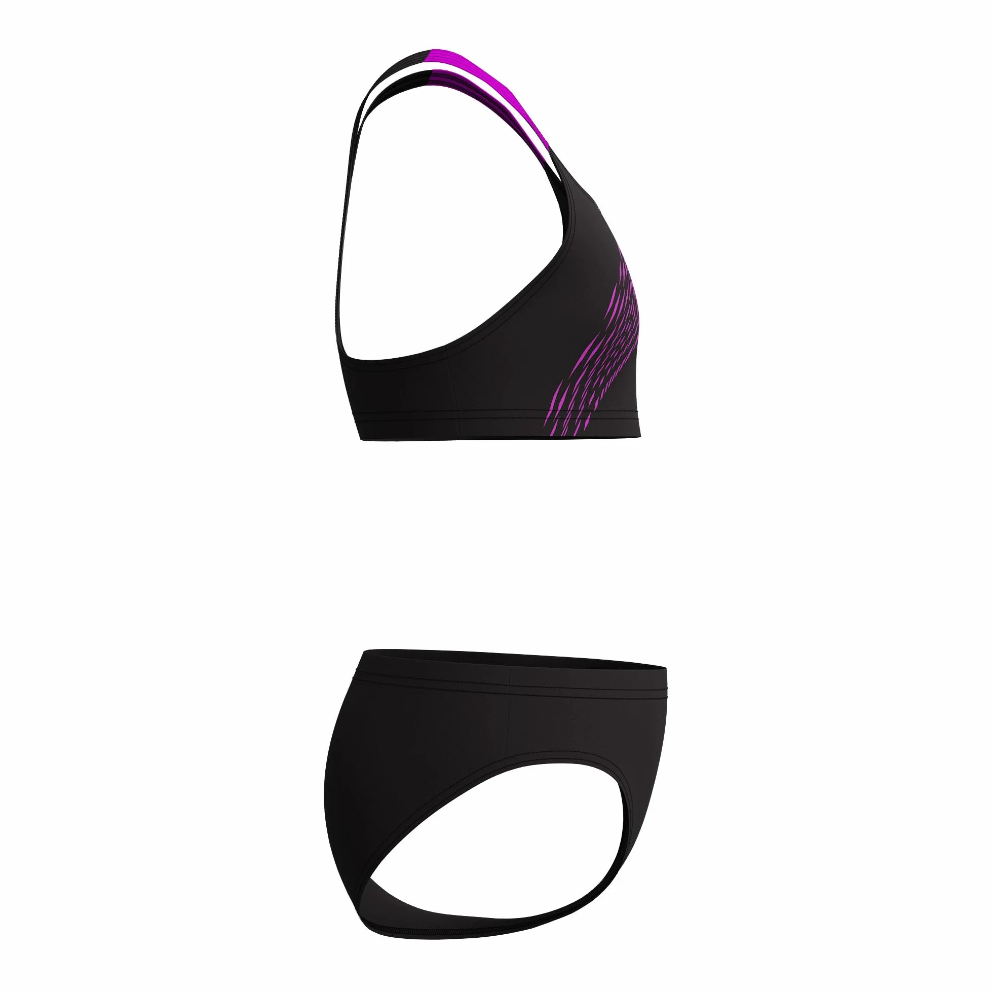 Speedo Costume da bagno da bambina con logo Medley, 2 pezzi