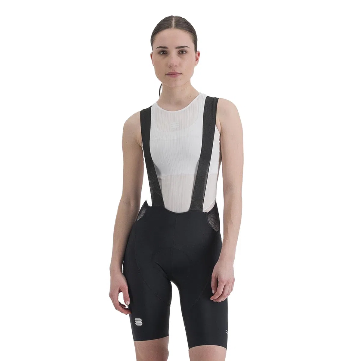 Sportful 1122018-171 Classic W BIBSHORT Pantaloncini Donna Black Ash Grey L