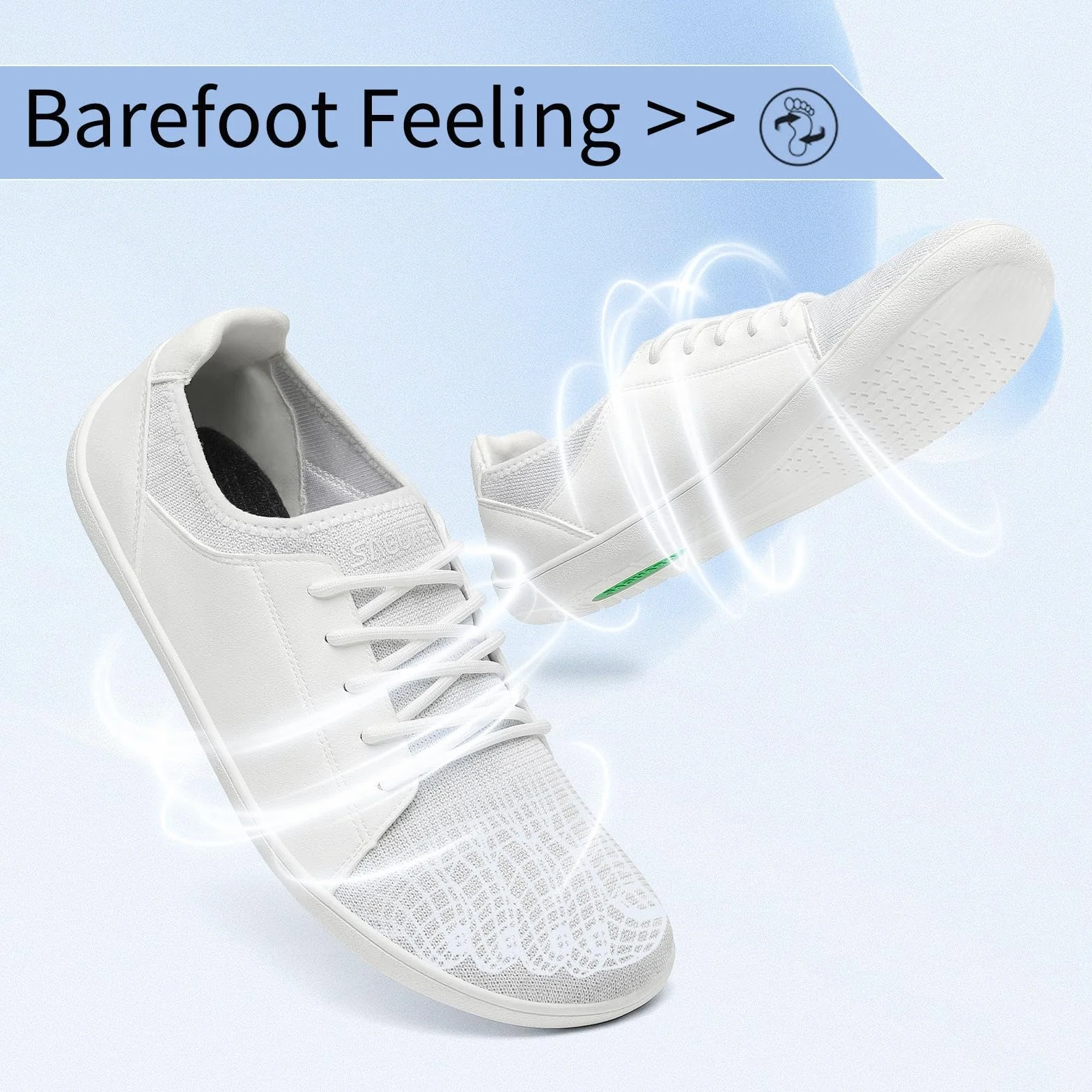 SAGUARO Minimaliste Barefoot Scarpe Luck III-Casual Traspirante Scarpa da Camminata Unisex 36-48 EU
