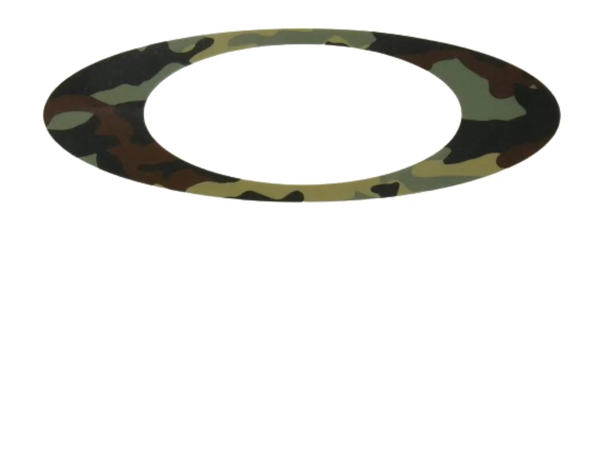 Oakley Unisex-Adult Oakley 9" Foundation Camo Sticker Replacement Lenses, Camo, 0 mm