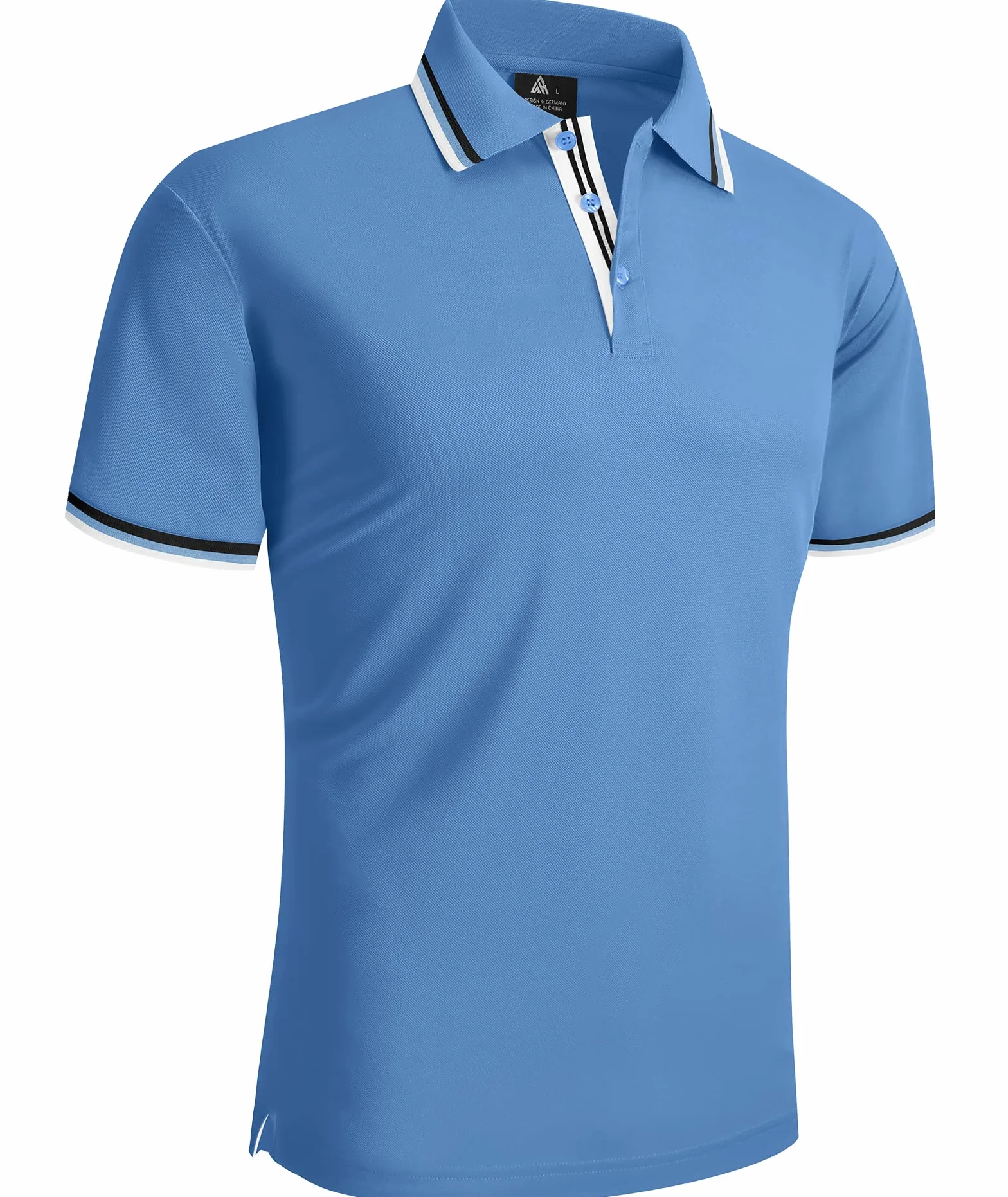 Geeksport Polo Uomo Manica Corta Outdoor Casual Asciugatura Rapida Sportiva Traspirante Golf T-Shirt