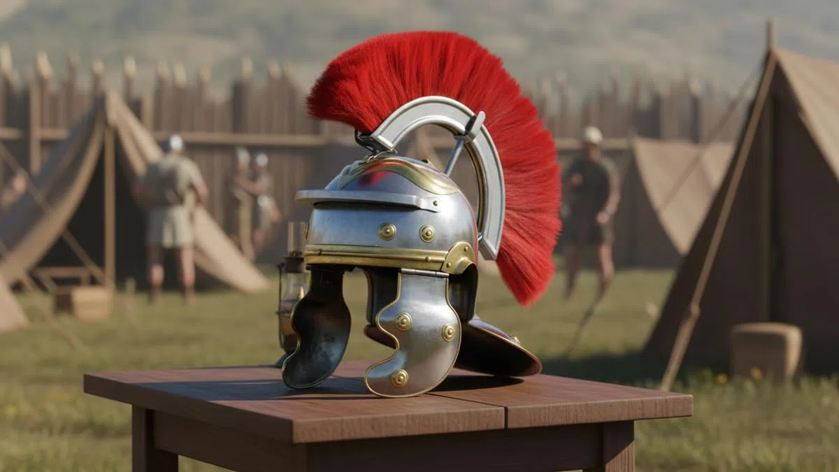 Thor Instruments.Co Elmo da centurione dell'Impero romano, in acciaio cromato, 18 g