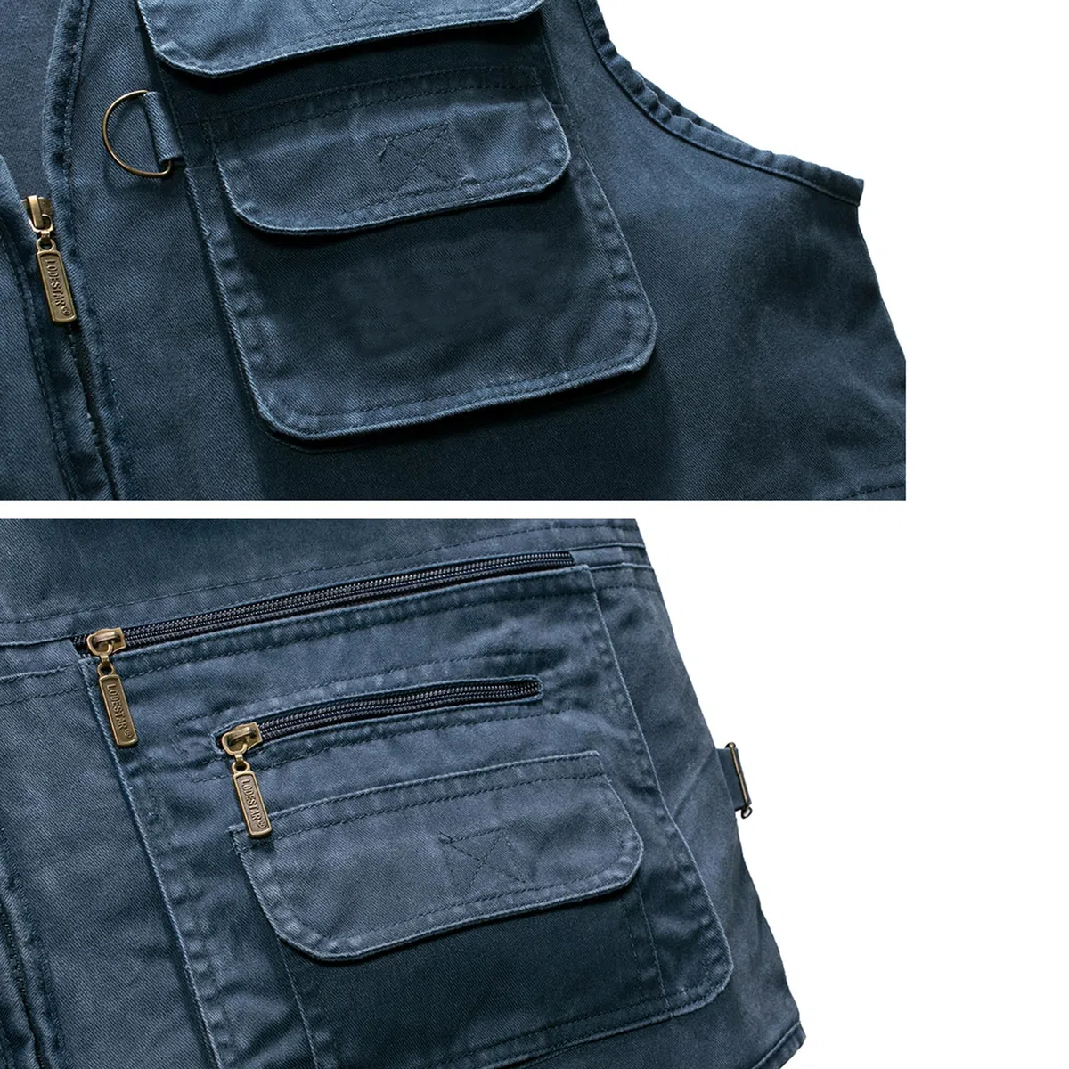 Gilet da Pesca da Uomo Multi-Tasche Gilet da Caccia Fotografico Giacca Senza Maniche Gilet da Lavoro Giubbini da Pesca per Attività All'aperto