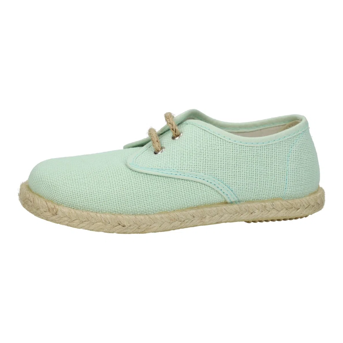 Scarpe in Tela per Bambino Espadrillas Salvia Suola in Sparto e Soletta in Pelle MADE IN SPAIN 267/L