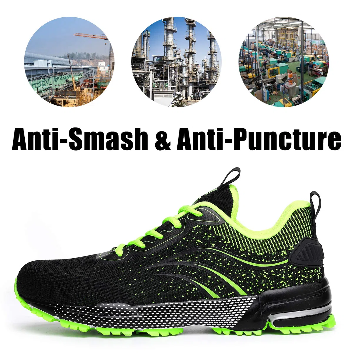Furuian Scarpe Antinfortunistiche Uomo Donna Leggere Traspiranti Sneakers Scarpe da Lavoro con Punta in Acciaio Antiscivolo Sportive Sicurezza Scarpe