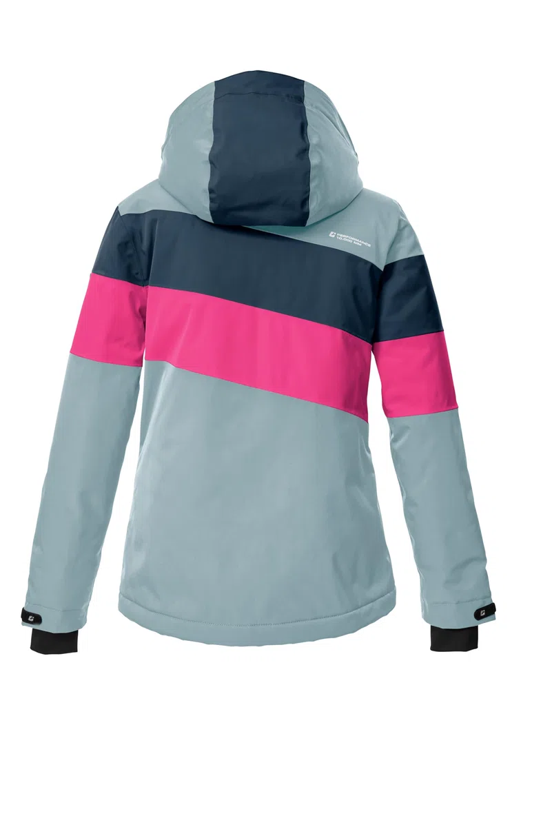 Killtec Ksw 197 Grls Ski Jckt Giacca da sci/giacca funzionale con cappuccio e paraneve Bambine e ragazze