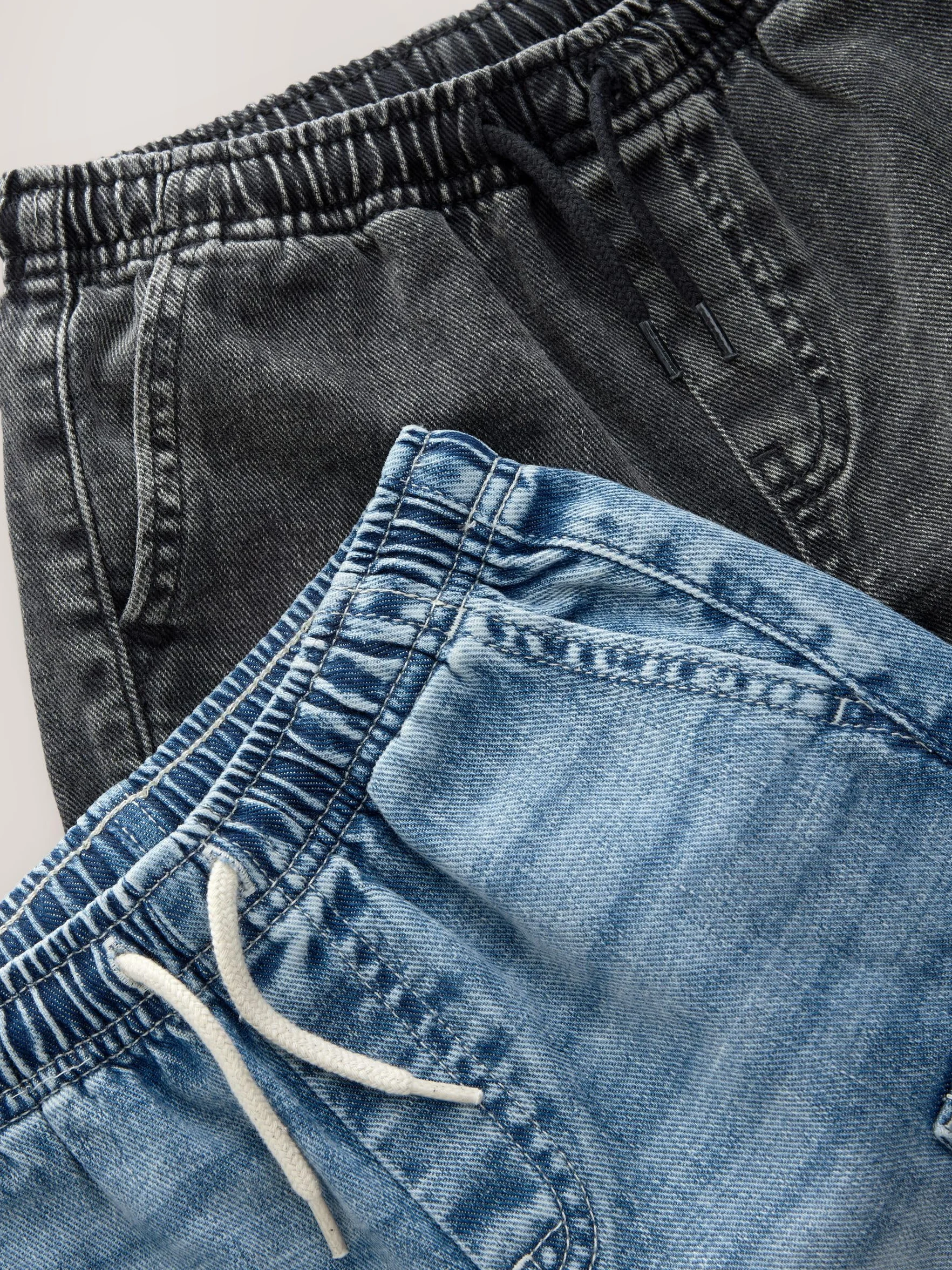 NEXT Ragazzo Confezione da 2 Shorts Cargo in Denim 100% Cotone