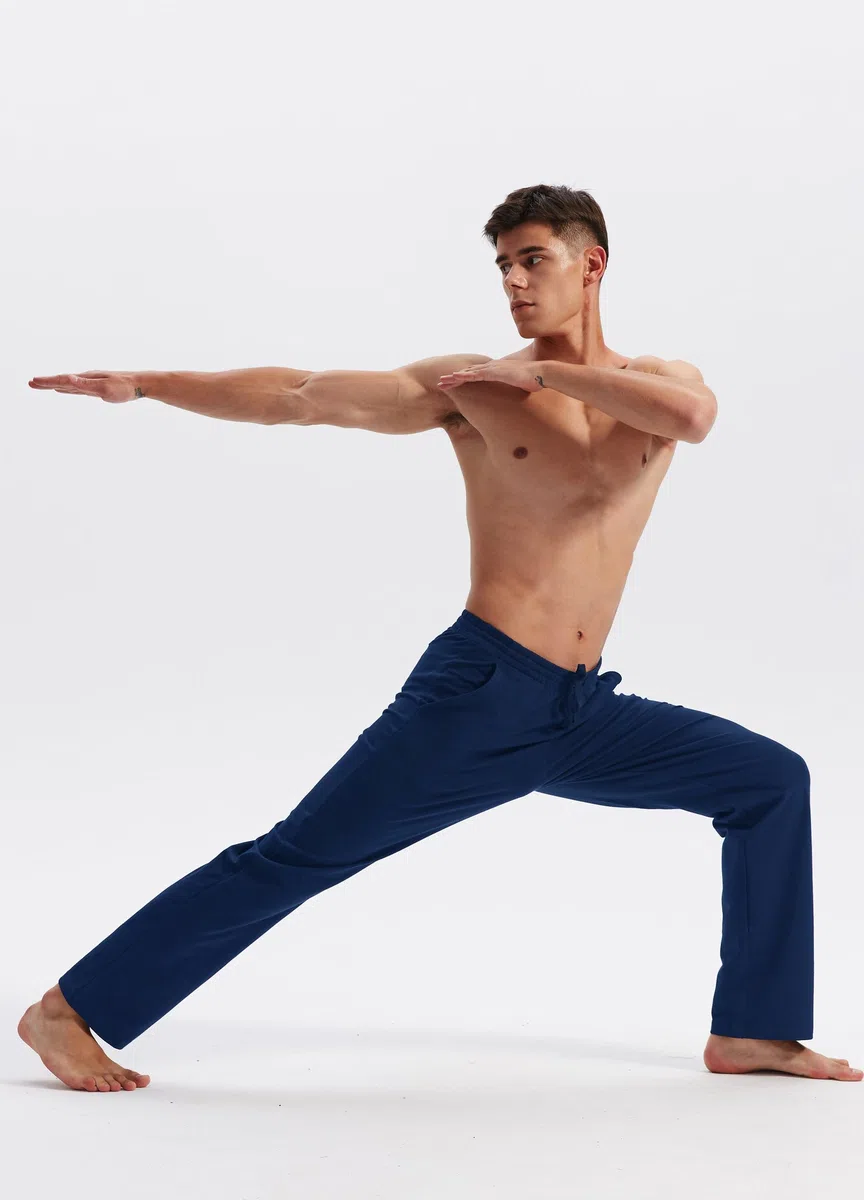 WILLIT Pantaloni da jogging da uomo, in cotone, per il tempo libero, per il fitness, per yoga, loose, da uomo con tasche