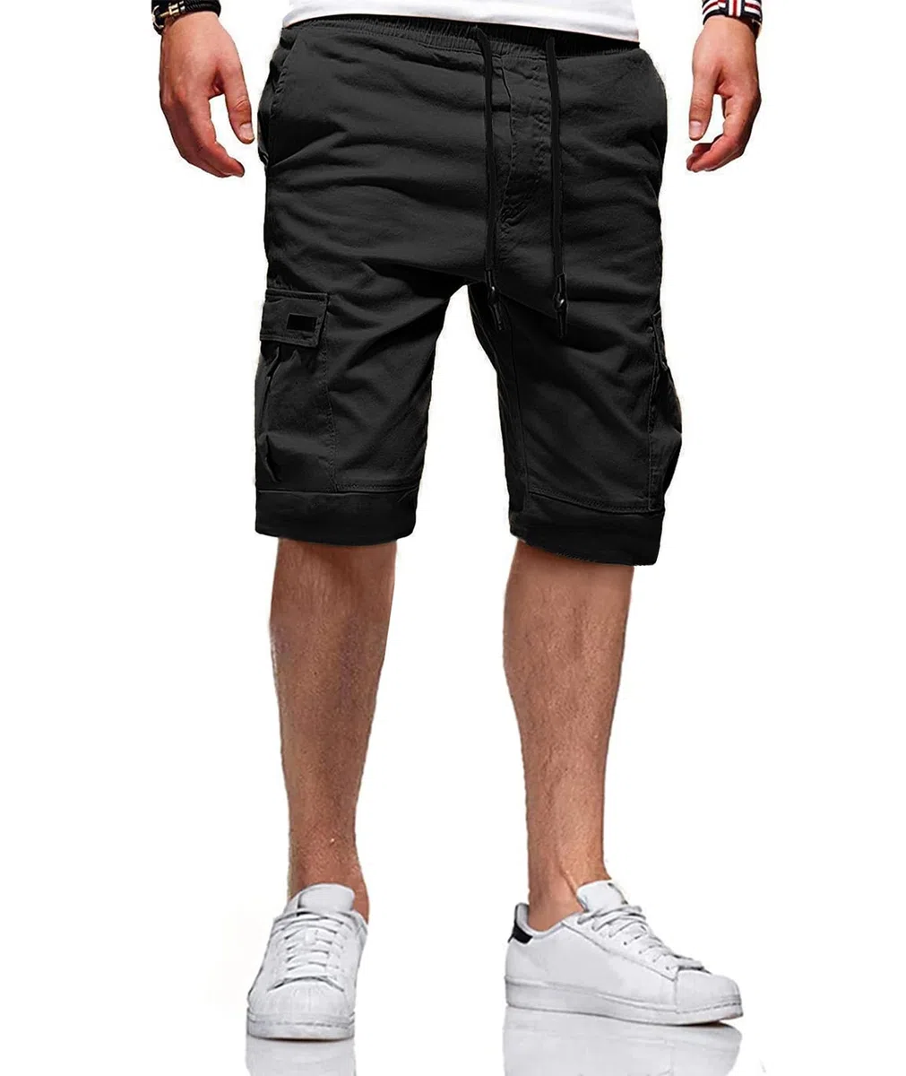 JACKETOWN Pantaloncini Uomo Pantaloncini Cargo Uomo Bermuda in Cotone Pantaloni Casual Estivi Elasticizzati in Vita con Tasche