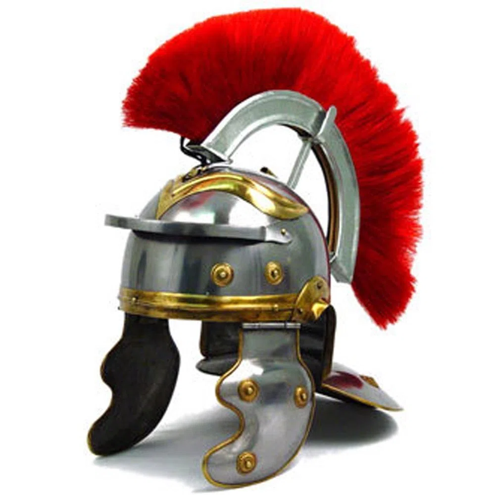 Thor Instruments.Co Elmo da centurione dell'Impero romano, in acciaio cromato, 18 g